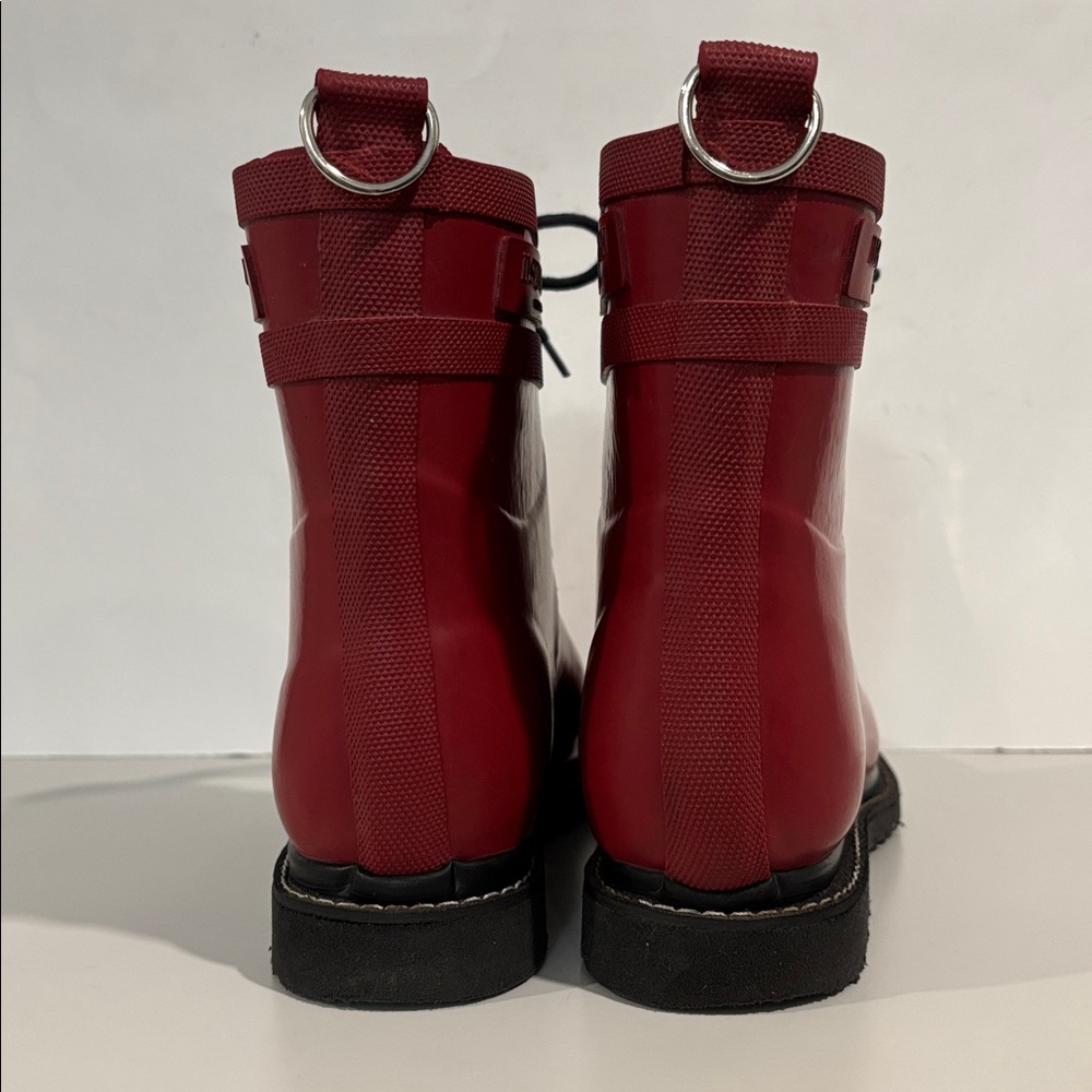 Ilse Jacobsen Cherry Lace-Up Rain Boots Fleece Lined Rubber RUB2 EU 38 - Picture 6 of 16